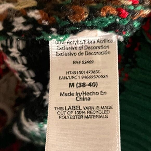 Holiday Time Santa Christmas Sweater‎ Size Medium - Picture 8 of 9